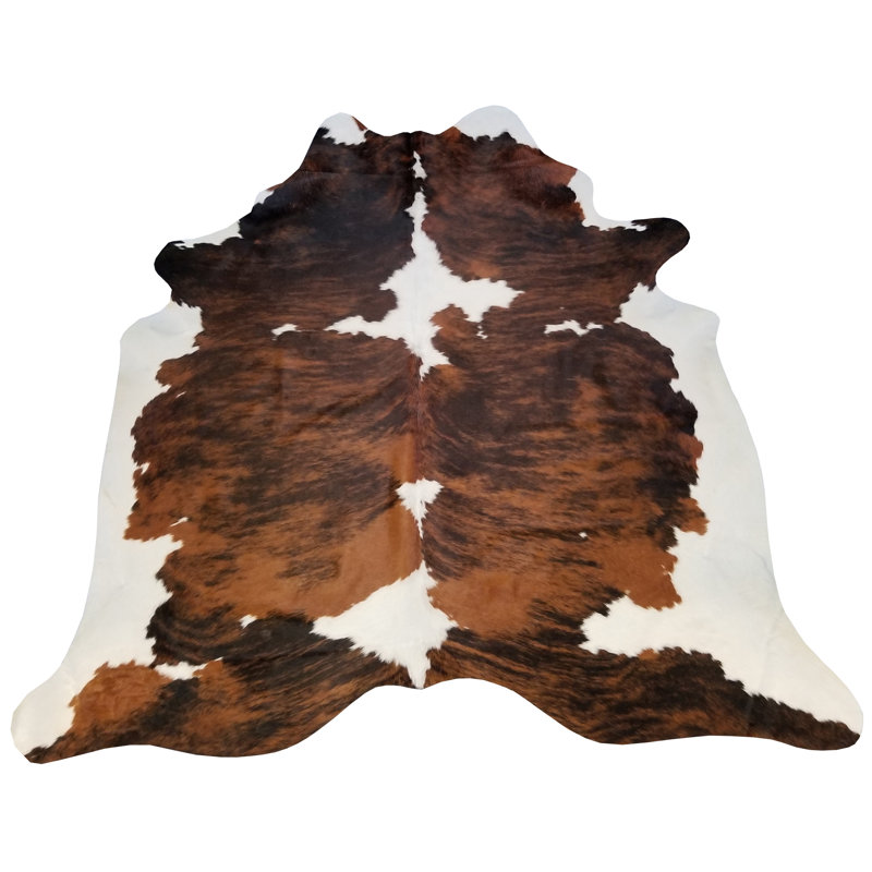 Chesterfield Leather Brindle Extra Large Brazilian Cowhide Area Rug